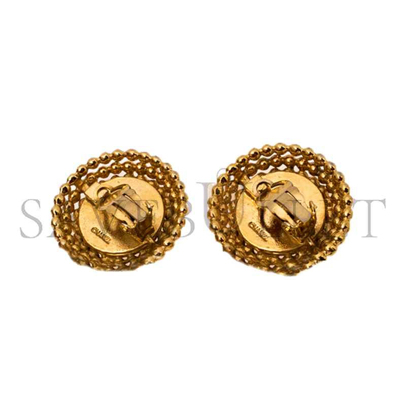 Ch**el cc round earrings